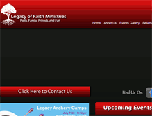 Tablet Screenshot of legacy-ministries.org